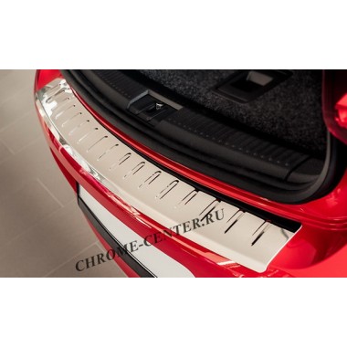 Накладка на задний бампер Nissan Micra IV 5D (2010-) бренд – Croni главное фото